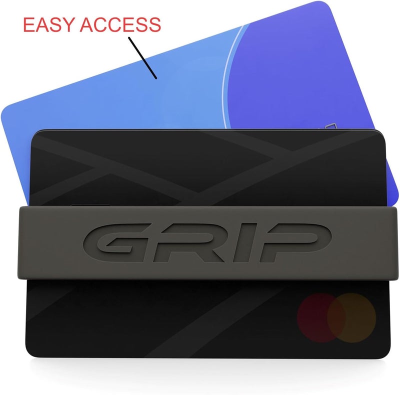 Grip Money Bands (Pack of 3) - FOGHORN GRAY - Premium Silicone Band for Cash & Cards - Slim & Durable Design - Image 5