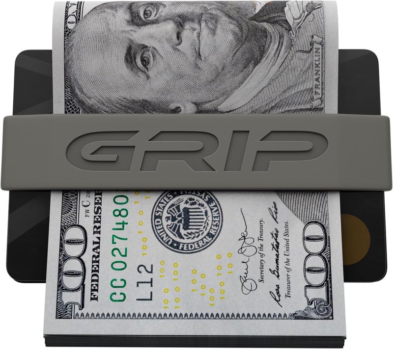 Grip Money Bands (Pack of 3) - FOGHORN GRAY - Premium Silicone Band for Cash & Cards - Slim & Durable Design - Image 4