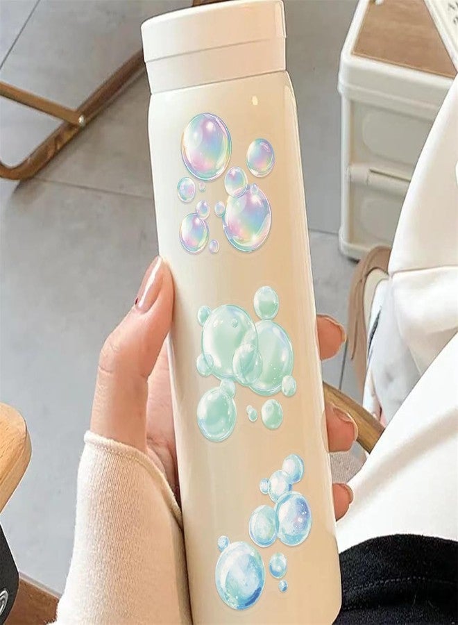 TARINI 50PCS Watercolour Bubble Stickers, Aesthetic Sticker for Journal Scrapbooking DIY DTF Craft, Decor Fit Water Bottles Notebooks Computers Photo Albums Diaries - Image 3