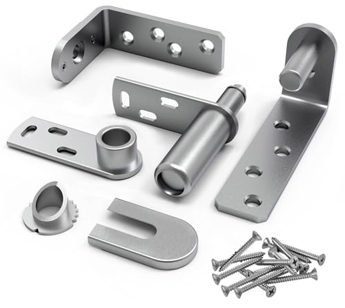 Dolenor Saloon Door Hinges, Double Action Spring Hinge Self Closing, Heavy Duty Swinging Door Hardware for Cafe Doors, Two Way Swing, 304 Stainless Steel (Big, Single Door 1 Pack) - Image 5