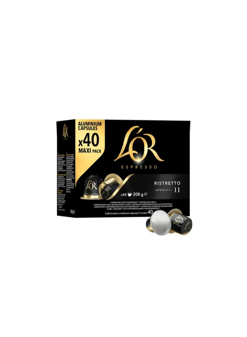 L'or Ristretto Coffee Capsules - 40 Capsules