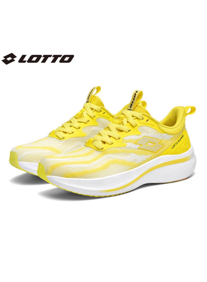 Lotto Carbon Plate Running Shoes Women's Shock Absorption Lightweight Breathable Professional Racing Shoes 1072 Bright Yellow Size 38 - Image 4