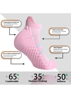 AIMERDAY Aimerday Performance Womens Athletic Ankle Socks Max Cushioned Low Cut Running Socks for Women Arch Support Wicking Tab Socks  - Image 4