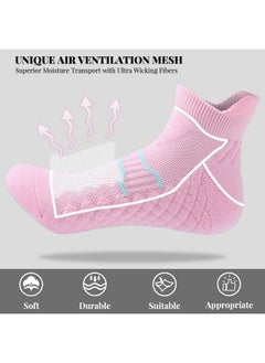AIMERDAY Aimerday Performance Womens Athletic Ankle Socks Max Cushioned Low Cut Running Socks for Women Arch Support Wicking Tab Socks  - Image 3