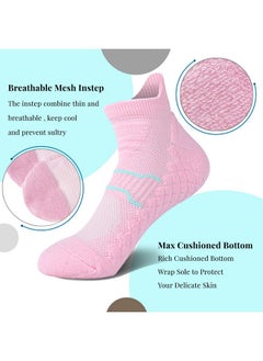 AIMERDAY Aimerday Performance Womens Athletic Ankle Socks Max Cushioned Low Cut Running Socks for Women Arch Support Wicking Tab Socks  - Image 2