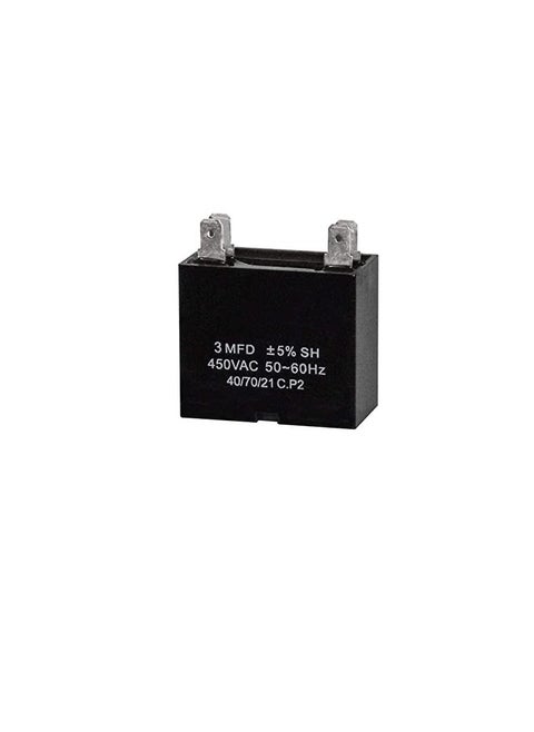Burst Proof High Quality 2 Pin Round Capacitor with Aluminium Housing for AC Motor Compressor