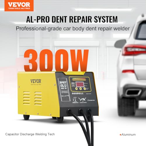 VEVOR Spot Welder Dent Puller, 300W Stud Welder Dent Repair Kit with Heat Gun, Auto/Manual Welding Mode, 110V Auto Body Spot Welding Dent Repair Machine for Aluminum Car Body Panels Repair - Image 2