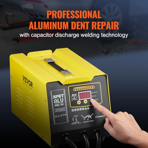 VEVOR Spot Welder Dent Puller, 300W Stud Welder Dent Repair Kit with Heat Gun, Auto/Manual Welding Mode, 110V Auto Body Spot Welding Dent Repair Machine for Aluminum Car Body Panels Repair - Image 3