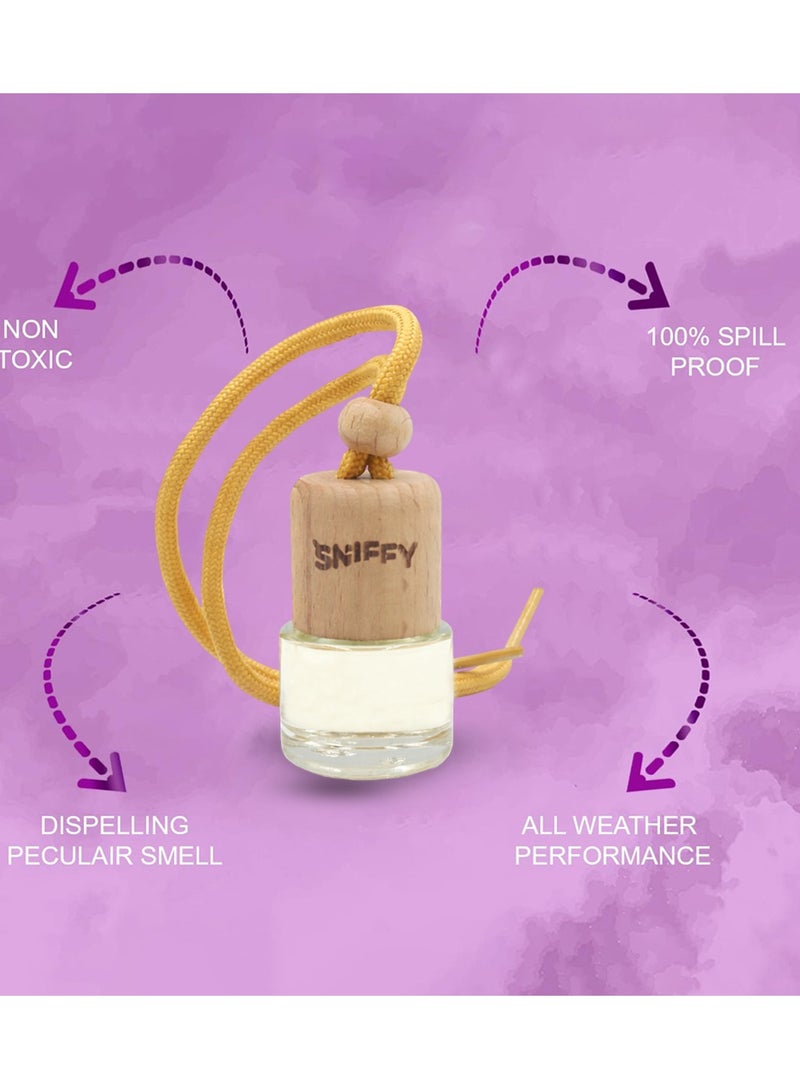Sniffy Strawberry Car Air Freshener – Hanging Wooden Bottle Perfume Diffuser for Car, Home & Office | Long Lasting Fragrance - Image 4