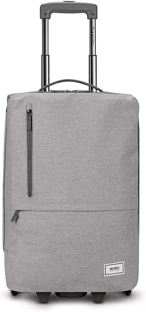 Solo New York Retreat CarryOn 22 2Wheel Upright Made from Recycled Materials Grey - Image 5