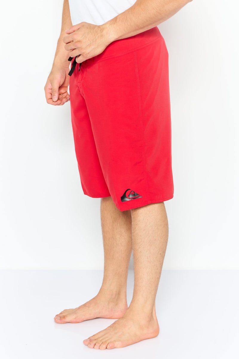 QUIKSILVER Men Solid Board Shorts, Red - Image 3