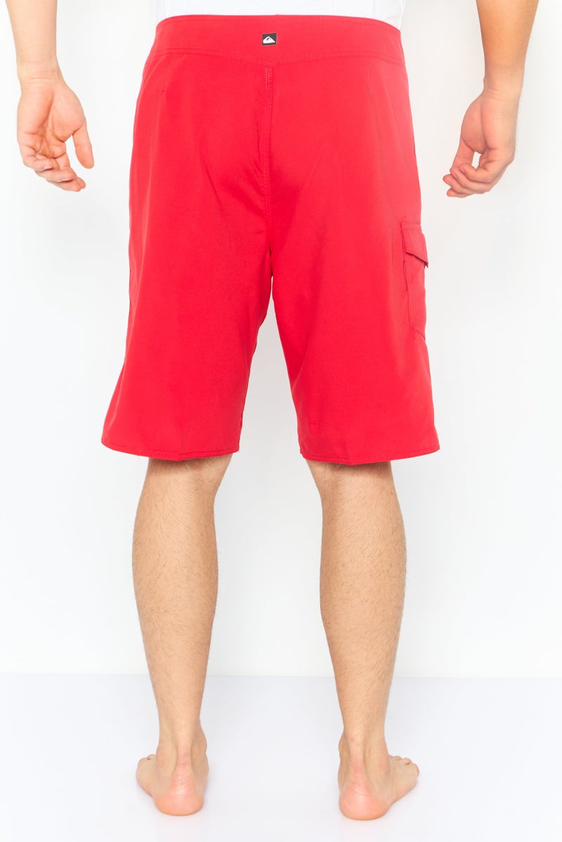QUIKSILVER Men Solid Board Shorts, Red - Image 4
