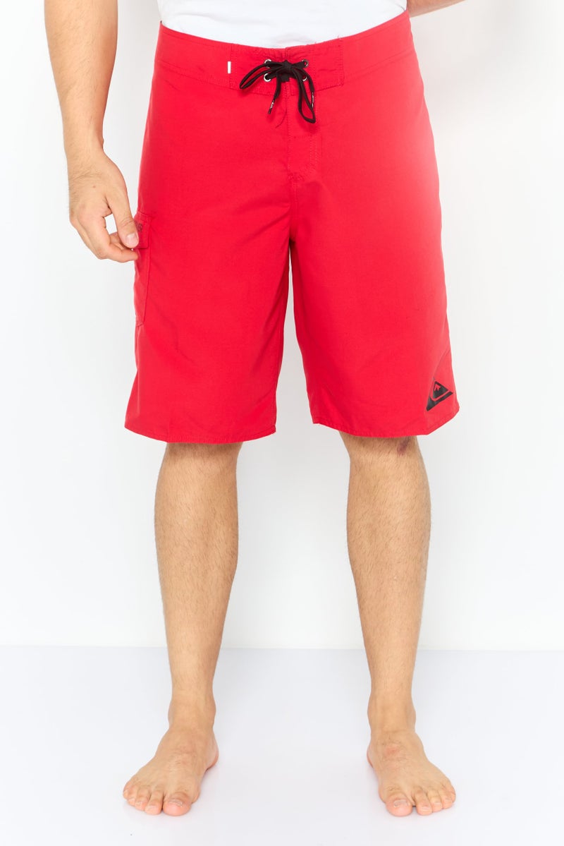 QUIKSILVER Men Solid Board Shorts, Red - Image 1