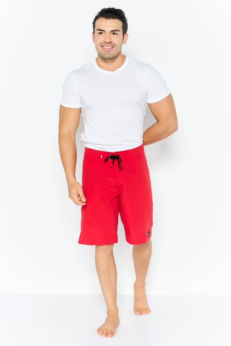 QUIKSILVER Men Solid Board Shorts, Red - Image 2