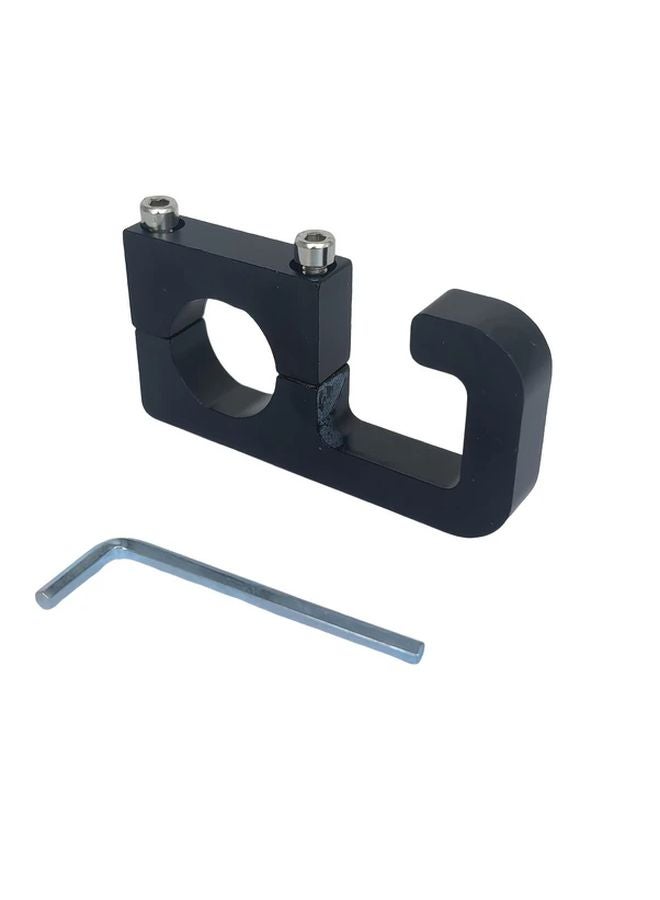 Black Universal Aluminum Alloy Motorcycle Helmet Hook Accessory Hanger Bike Gear Storage - Image 1