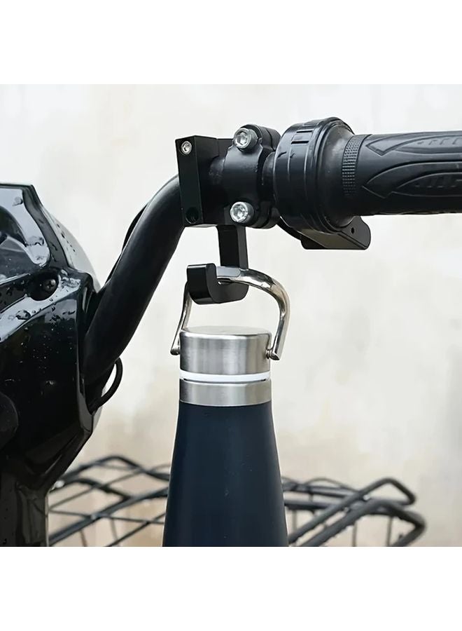 Black Universal Aluminum Alloy Motorcycle Helmet Hook Accessory Hanger Bike Gear Storage - Image 5