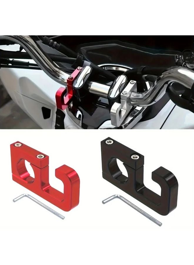 Black Universal Aluminum Alloy Motorcycle Helmet Hook Accessory Hanger Bike Gear Storage - Image 2