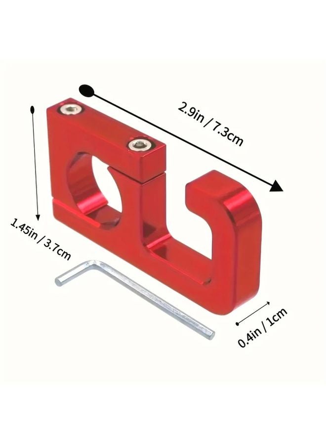 Black Universal Aluminum Alloy Motorcycle Helmet Hook Accessory Hanger Bike Gear Storage - Image 3