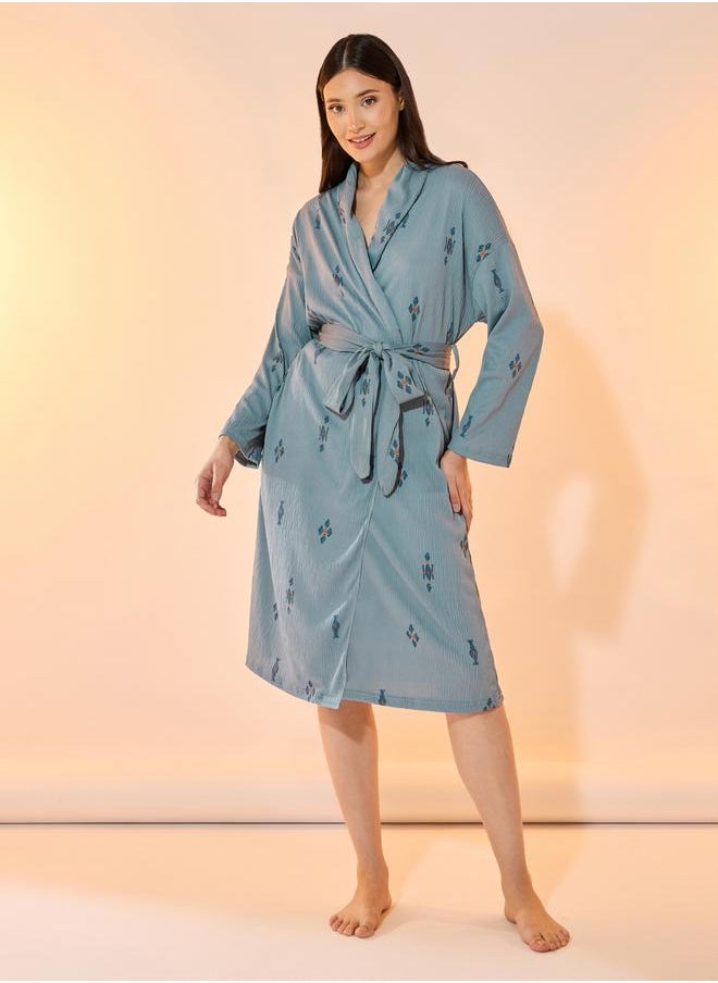 All Over Print Robe with Tie-Up Belt and Pockets - pzsku/ZF81DBA9EB2769BFA2F44Z/45/_/1738245880/47a00b80-6d16-4fc5-93db-360a684e8ead