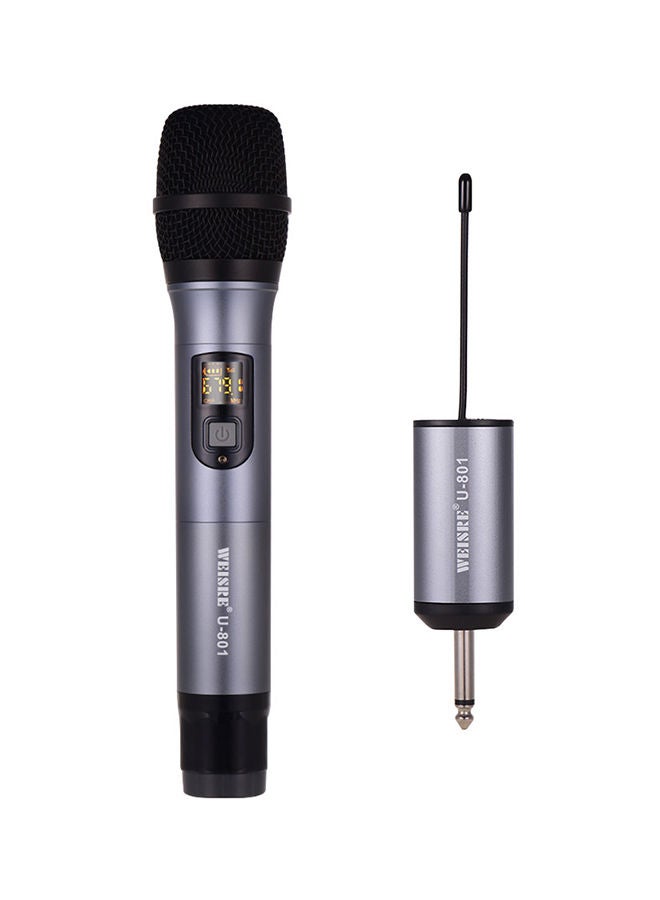 NIBEMINENT Handheld Wireless Microphone Mic With Mini Receiver I4964-A Grey/Black - Image 1