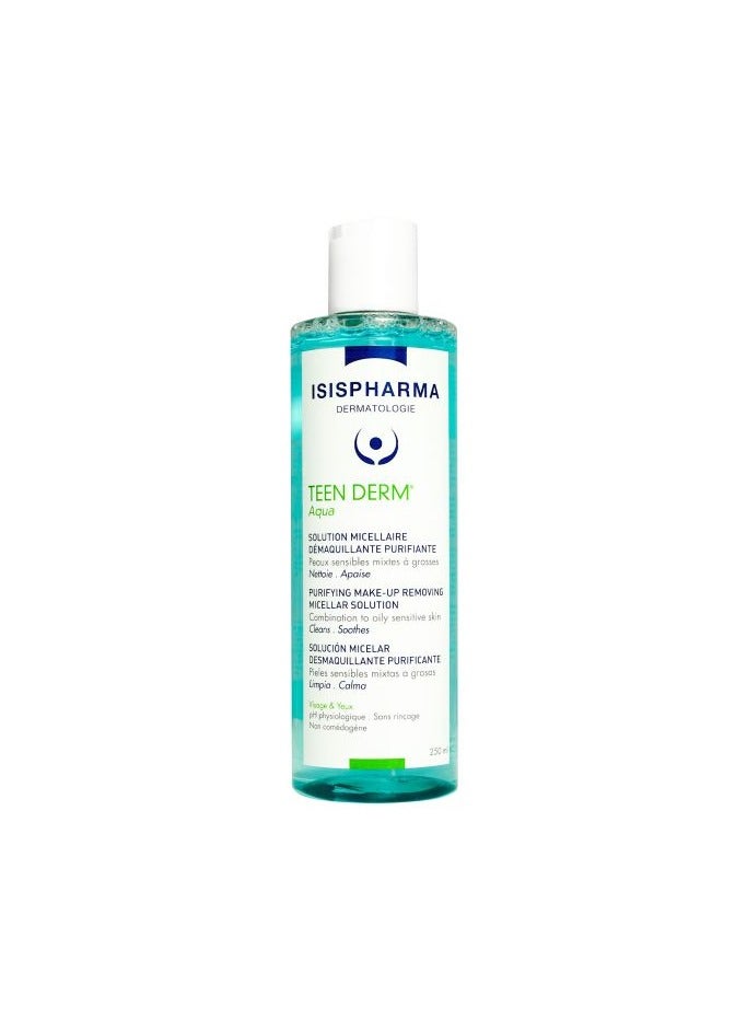 ISIS PHARMA آيسيس فارما تين ديرم أكوا 250 مل — منظف مرطب ومهدئ للبشرة المعرضة لحب الشباب