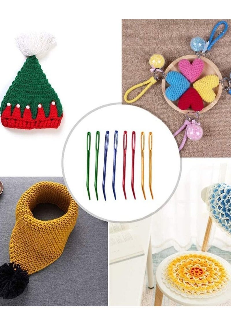 Y&D Sewing Knitting Needles, Large Eyes Blunt Yarn Needles Darning Bent Tip Tapestry for Craft (9 pcs) - Image 4