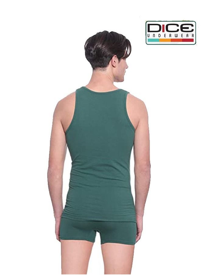 DICE A set of men's underwear, plain colors, without sleeves - Dice  - Image 2