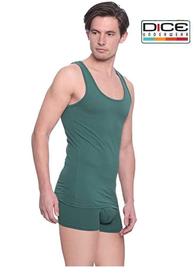 DICE A set of men's underwear, plain colors, without sleeves - Dice  - Image 3