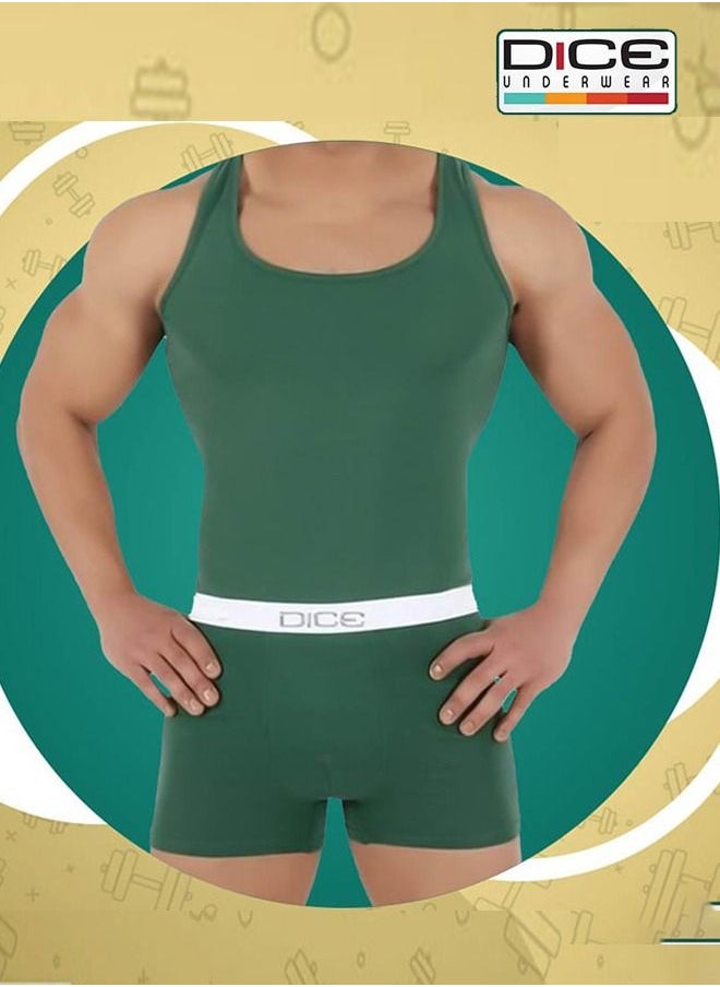 DICE A set of men's underwear, plain colors, without sleeves - Dice  - Image 4