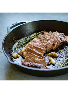 LODGE Dishwasher Safe Cast Iron Skillet Pan Black 5.7 x 37 x 32.1 cm L10SKL  - Image 4