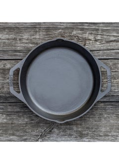 LODGE Dishwasher Safe Cast Iron Skillet Pan Black 5.7 x 37 x 32.1 cm L10SKL  - Image 3