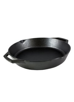 LODGE Dishwasher Safe Cast Iron Skillet Pan Black 5.7 x 37 x 32.1 cm L10SKL  - Image 2