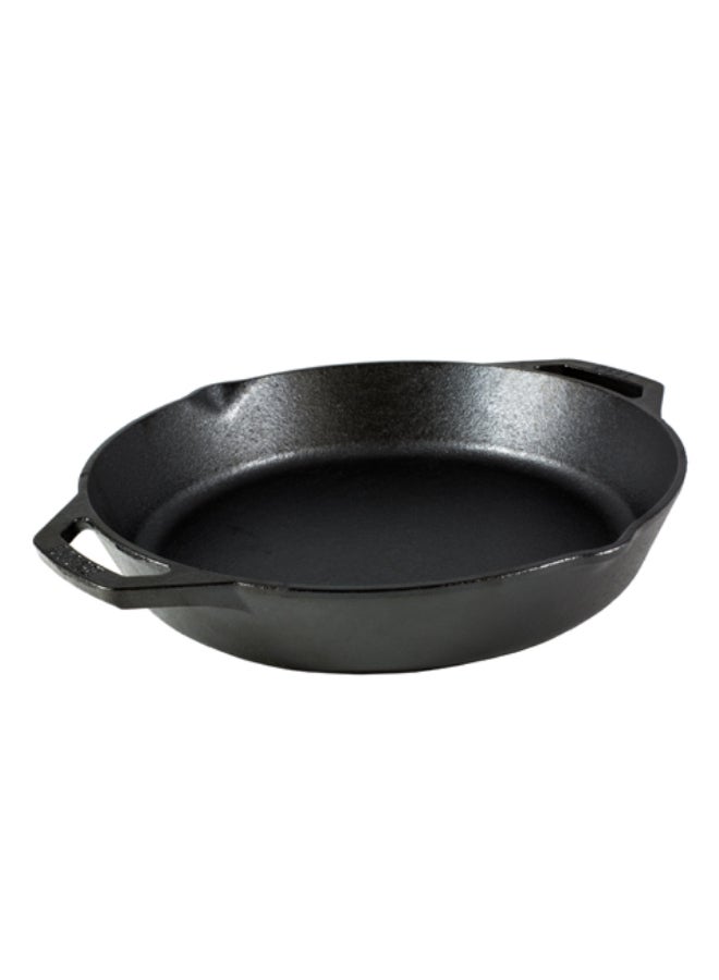Lodge Dishwasher Safe Cast Iron Skillet Pan Black 5.7 x 37 x 32.1 cm L10SKL  - Image 2