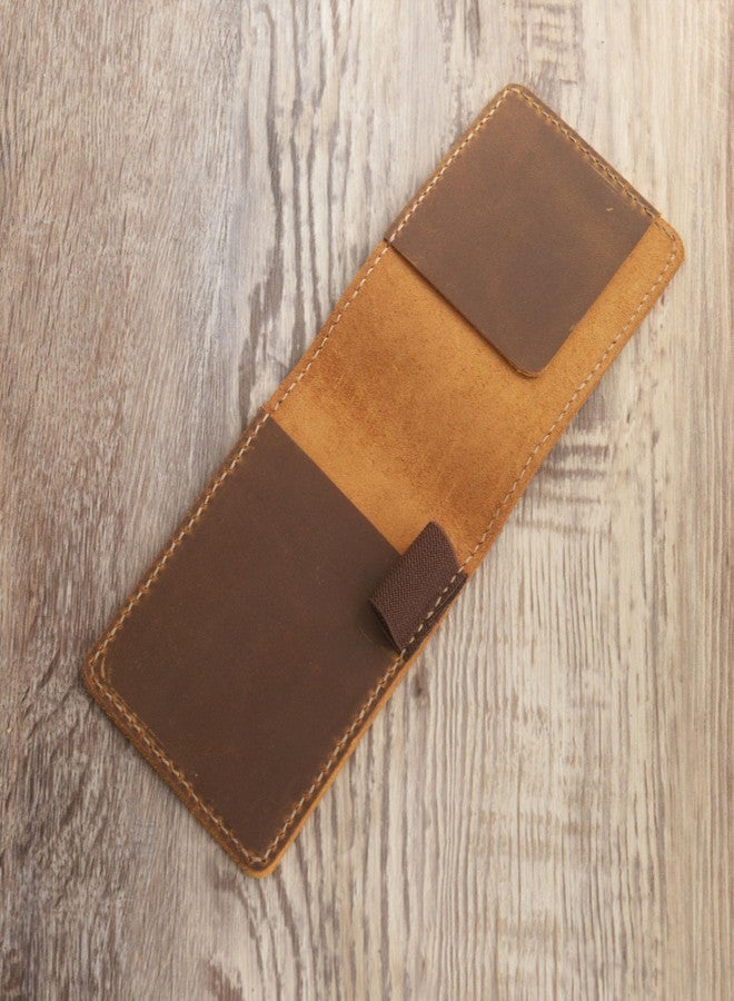 EXTRA STUDIO Genuine Leather Notebook Holder for 3" x 5" Top spiral Notebook, Leather Cover for Rite in the Rain Top Spiral Notebook 3" x 5" - Image 5