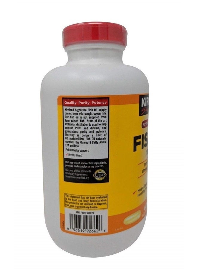 Kirkland Signature Fish Oil Concentrate with Omega-3 Fatty Acids, 400 Softgels, 1000mg  - Image 3