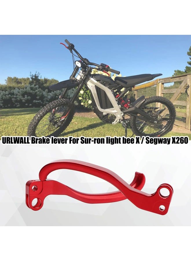 URLWALL Brake Clutch Lever Hand Levers, 2PCS Left & Right Aluminum Pivot Brake Clutch Levers, Compatible for Sur Ron Light Bee Segway X260 X160 Dirt Bike Enduro - Red - Image 2