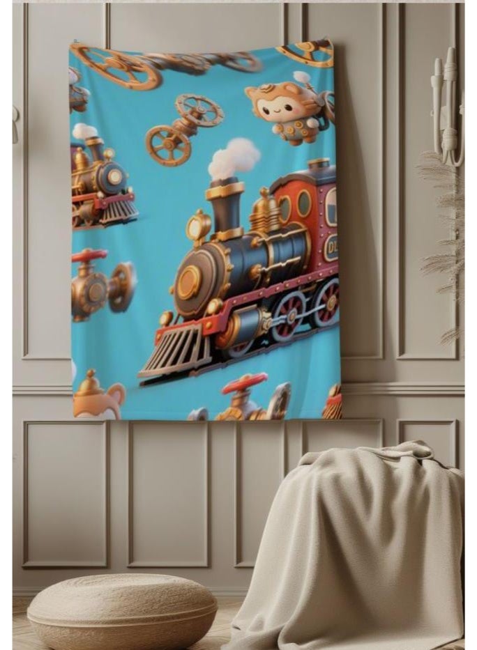 عام بطانية رقيقة من الفانيلا الكرتونية للأطفال والرضع (دافئة ومريحة، ومناسبة للنوم والألعاب) 70 سم * 100 سم - Image 4