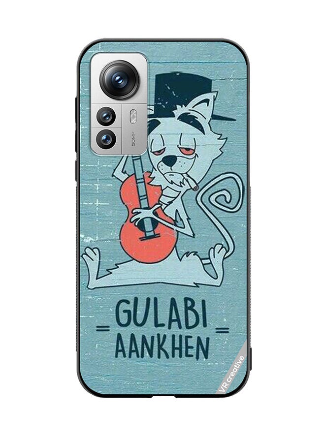 VR CREATIVE Protective Case Cover For Xiaomi 12X Gulabi Aankein Design Multicolour - Image 1