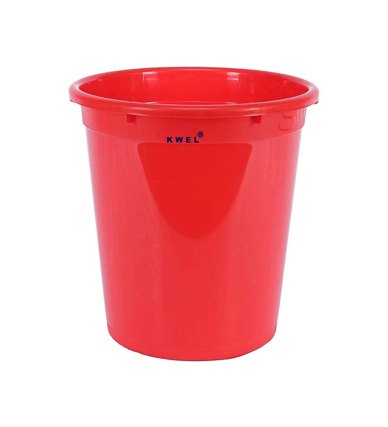 KWEL Plastic Open Smart Bin Dustbin 10 LTR, Pack of 3 (Multicolor) - Image 2