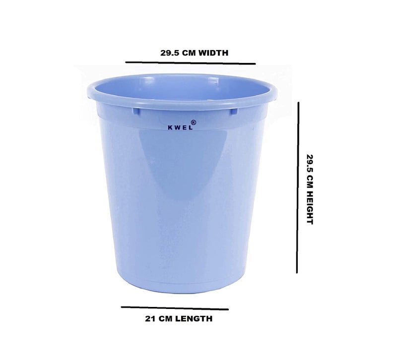 KWEL Plastic Open Smart Bin Dustbin 10 LTR, Pack of 3 (Multicolor) - Image 5