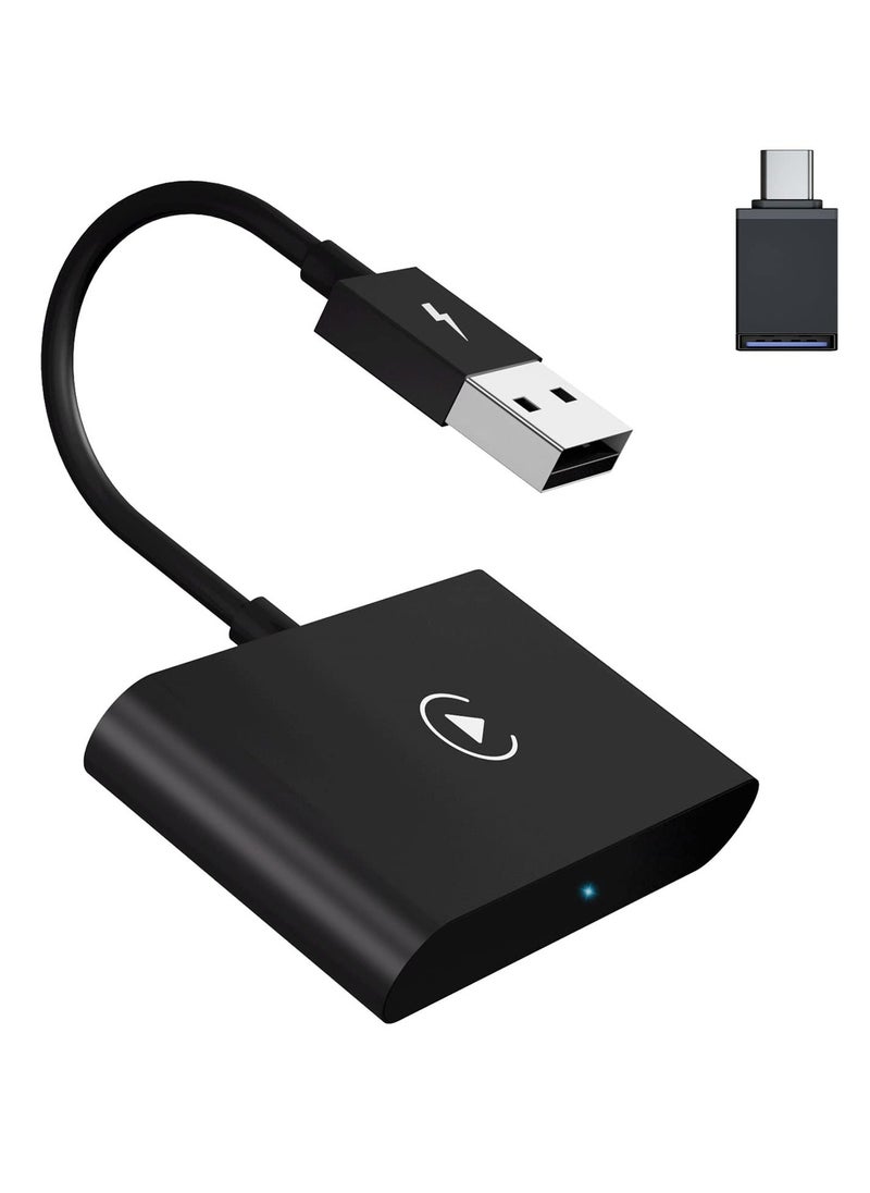 Generic - Wireless CarPlay Adapter for iPhone, Wireless Carplay Dongle Converts Factory Cars Wired Carplay to Wireless, Carplay Bluetooth Adapter, 5Ghz WiFi Auto-Connect Online Update, Support iOS 13+, Black - Image 1
