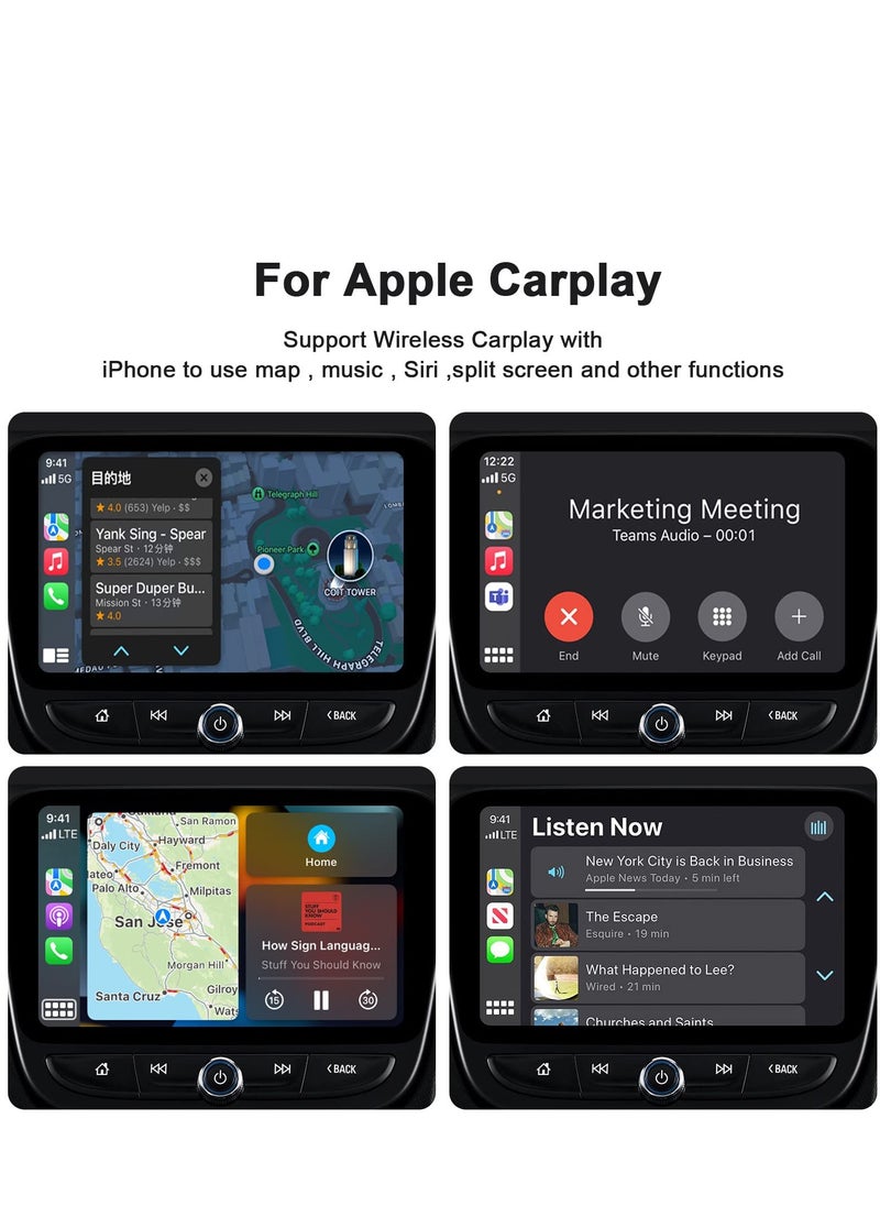 Generic - Wireless CarPlay Adapter for iPhone, Wireless Carplay Dongle Converts Factory Cars Wired Carplay to Wireless, Carplay Bluetooth Adapter, 5Ghz WiFi Auto-Connect Online Update, Support iOS 13+, Black - Image 1