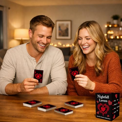 VOCHIC Nightfall Lovers Card Game for Couples 150 Fun and Romantic Cards Couples Games for Adults Date Nights 2 Players Gift for Him and Her Valentines Day Anniversary - Image 5