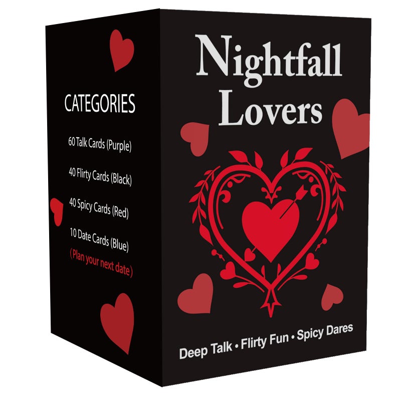VOCHIC Nightfall Lovers Card Game for Couples 150 Fun and Romantic Cards Couples Games for Adults Date Nights 2 Players Gift for Him and Her Valentines Day Anniversary - Image 3
