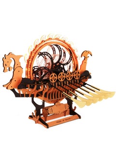 Robotime ROBOTIME LK802 Viking Dragon Ship Mechanical Wooden Puzzles, 229 Pieces 3D Puzzles for Adults, Crafts for Adults Hobby Building Kit  - Image 1