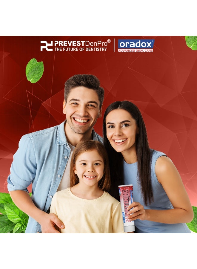 Oradox 24 Carat Whitening Toothpaste | White Teeth | Bright Teeth | Whitening Toothpaste - Image 3