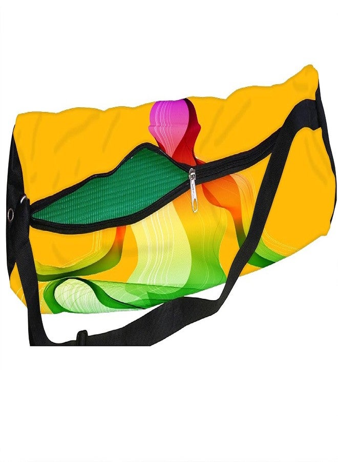 orgner Active Elements Poly Canvas Yoga Mat Bag/Cover. Easy Fit up to 4 mm Thick Yoga Mat. Print Design : Mantra Yoga Teacher - Image 1