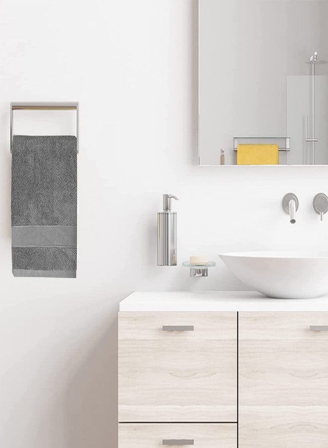 PUPOPIK 2 Pack Hand Towels for Bathroom (14 x 30 Inch)-100% Cotton Hand Towel, Highly Absorbent and Quick Dry Face Washcloth, Home Soft Premium Towel for Hotel, Bath, Kitchen and Spa(Gray) - Image 3