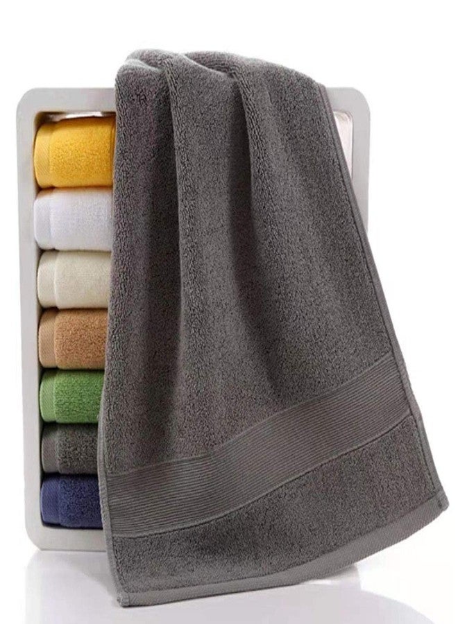 PUPOPIK 2 Pack Hand Towels for Bathroom (14 x 30 Inch)-100% Cotton Hand Towel, Highly Absorbent and Quick Dry Face Washcloth, Home Soft Premium Towel for Hotel, Bath, Kitchen and Spa(Gray) - Image 5
