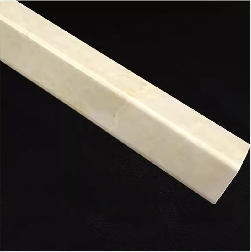 PVC Punch-Free Corner Protection Strips, Corner Protection Strips, Right-Angle Strips, Suitable for Tile Wallpaper, Cabinet Edge Decorative Strips.Beige-3x240cm/1.2x94in - Image 1